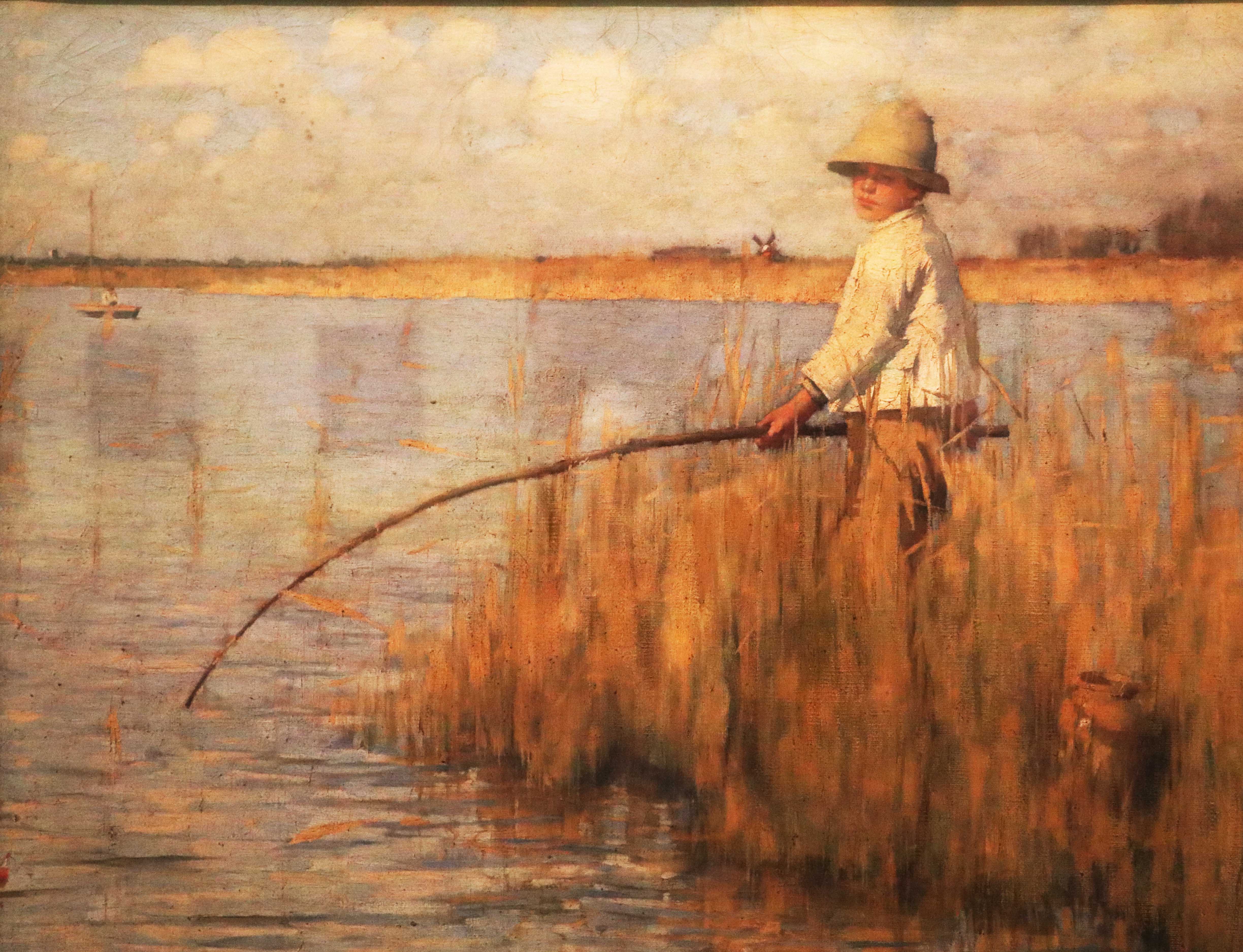 boy fishing